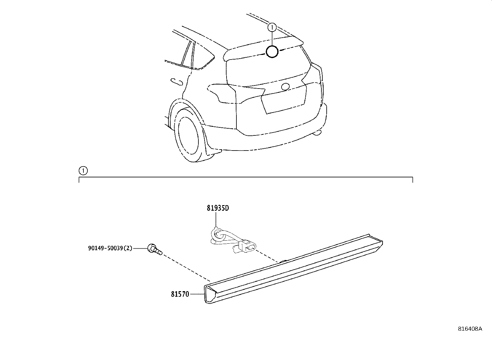 Exploded illustration 816408A