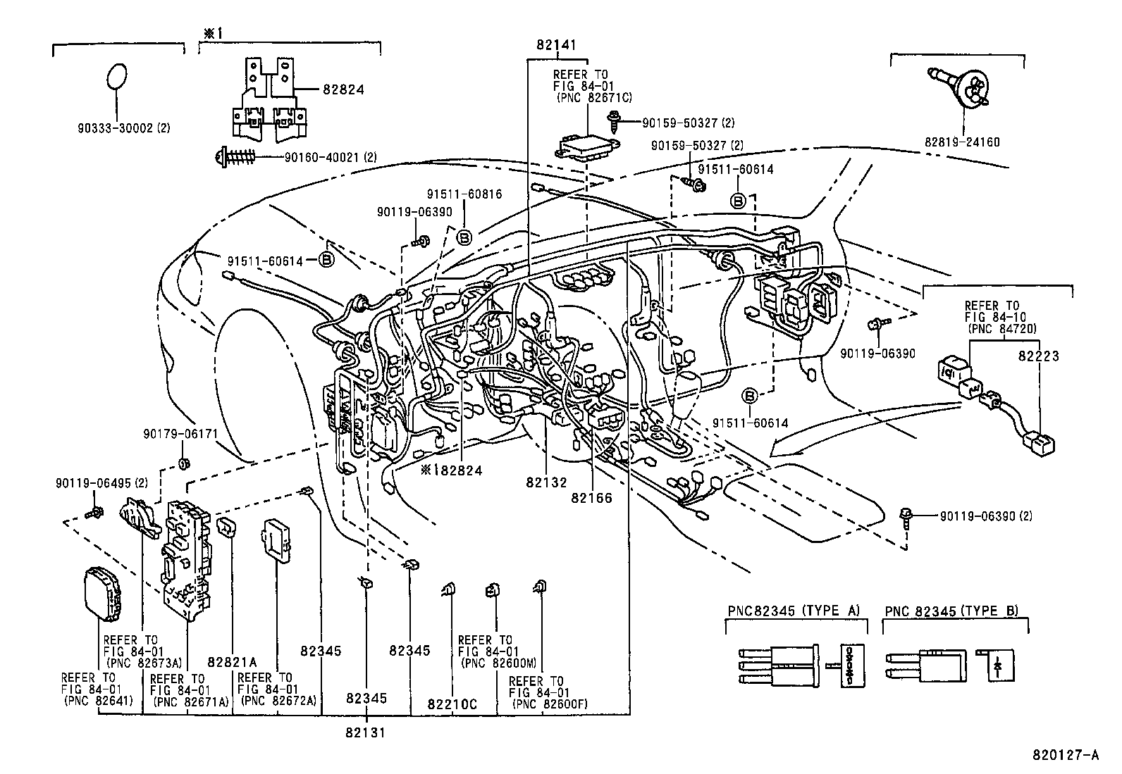Exploded illustration 820127A