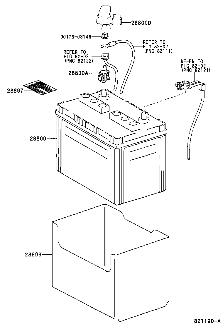 Exploded illustration 821190A
