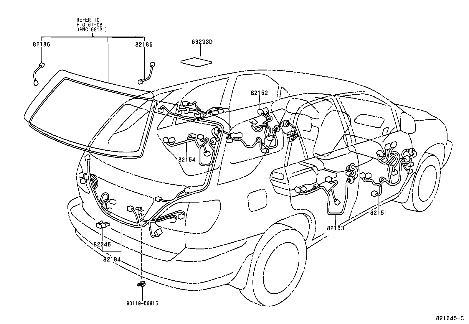 Exploded illustration 821245C