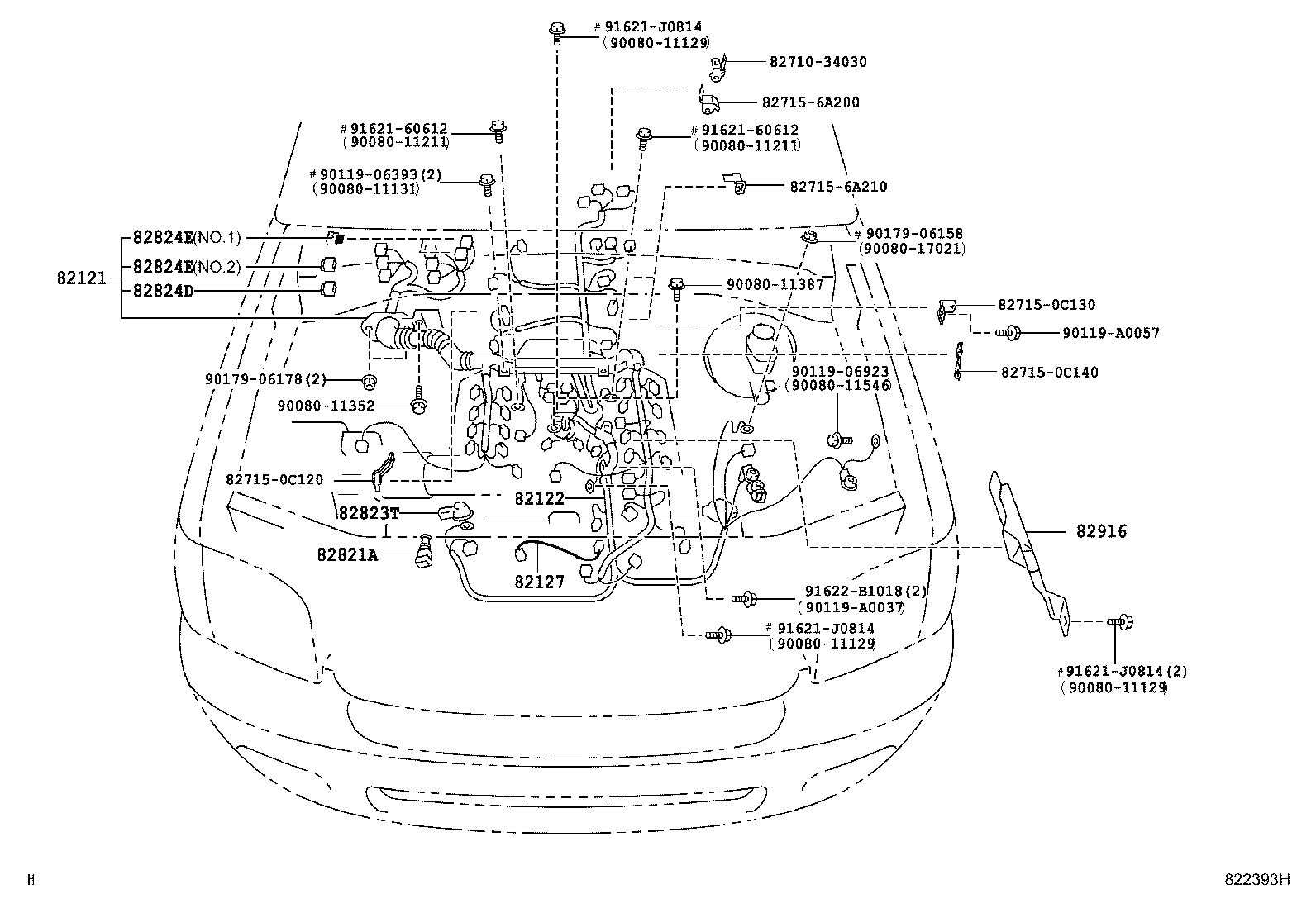 Exploded illustration 822393H