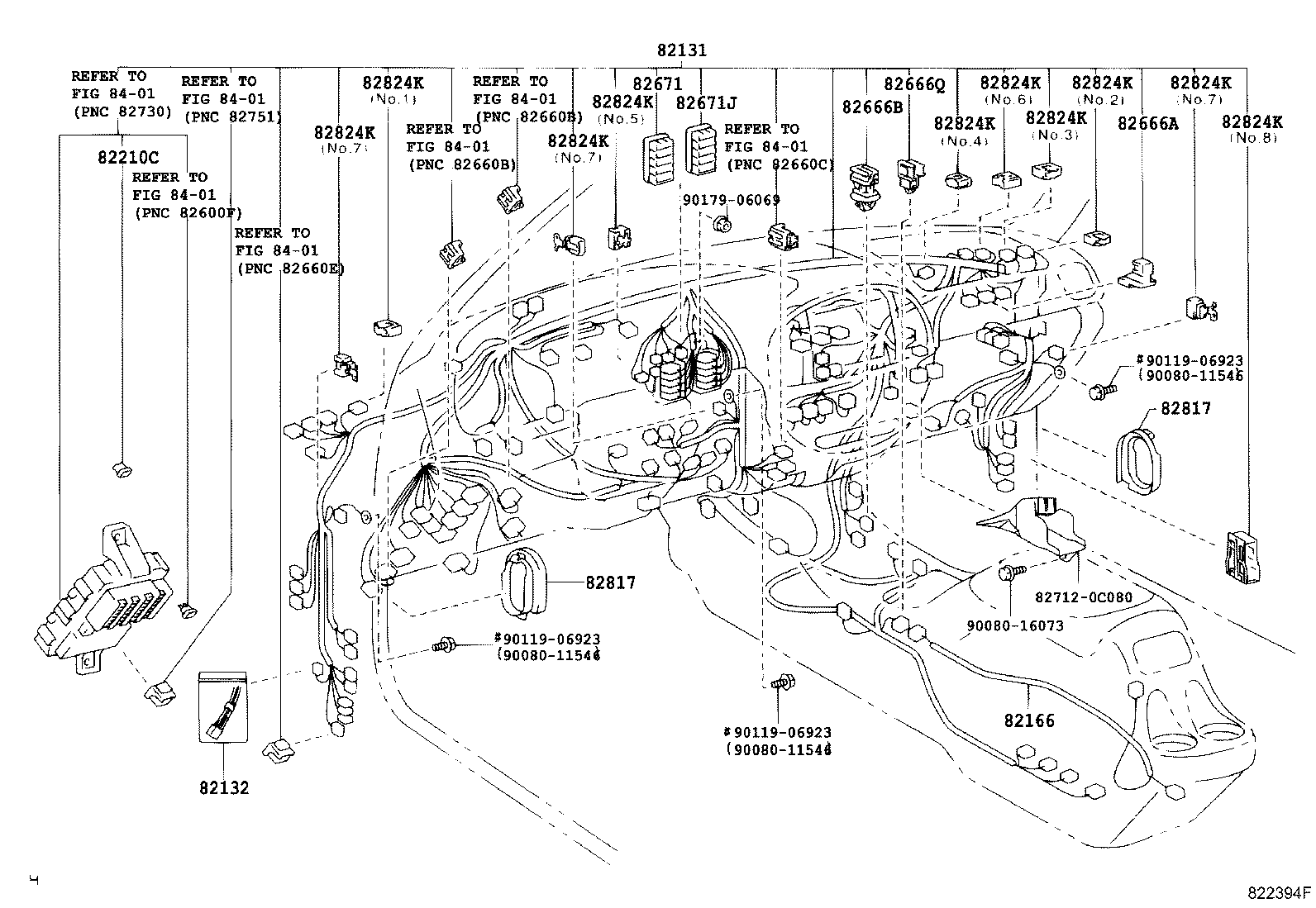 Exploded illustration 822394F