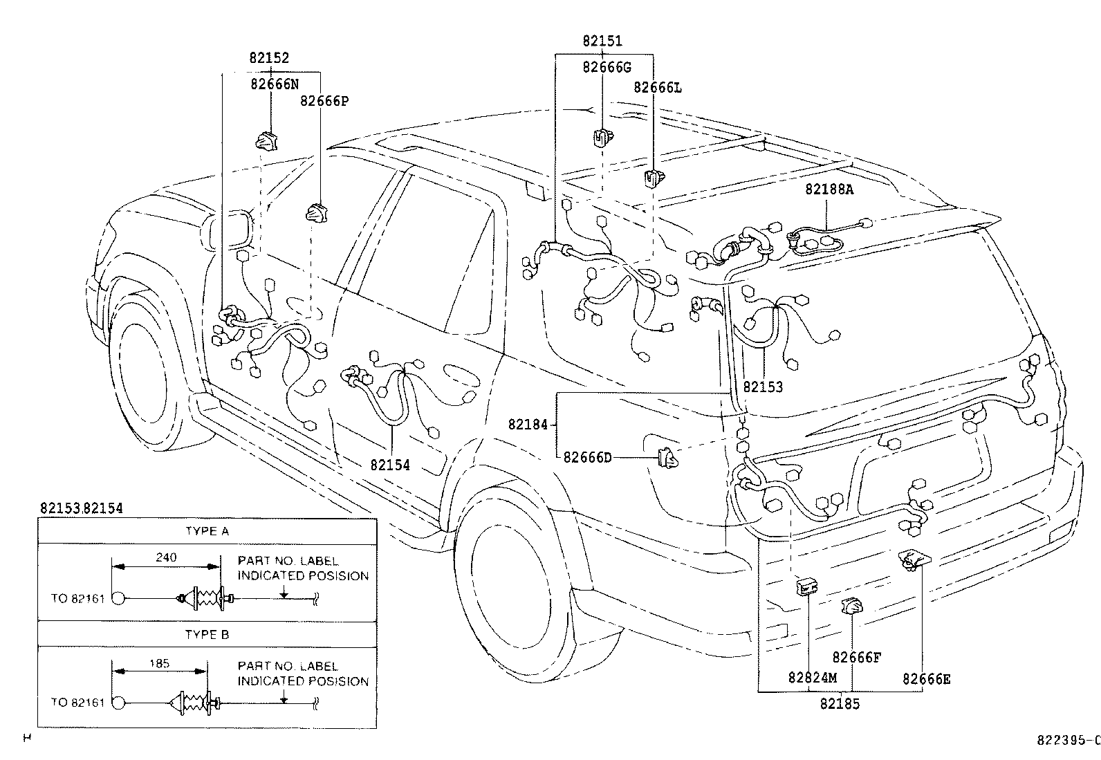 Exploded illustration 822395C