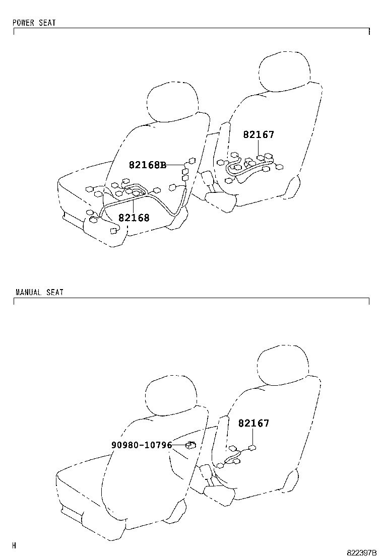Exploded illustration 822397B