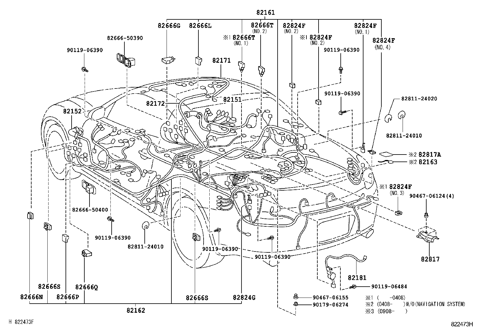 Exploded illustration 822473H