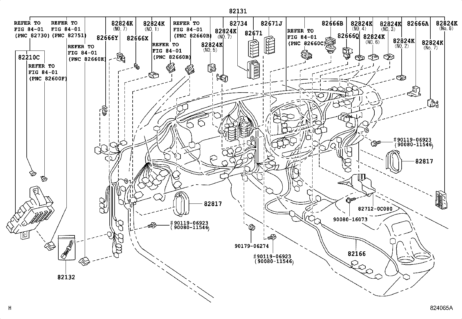 Exploded illustration 824065A