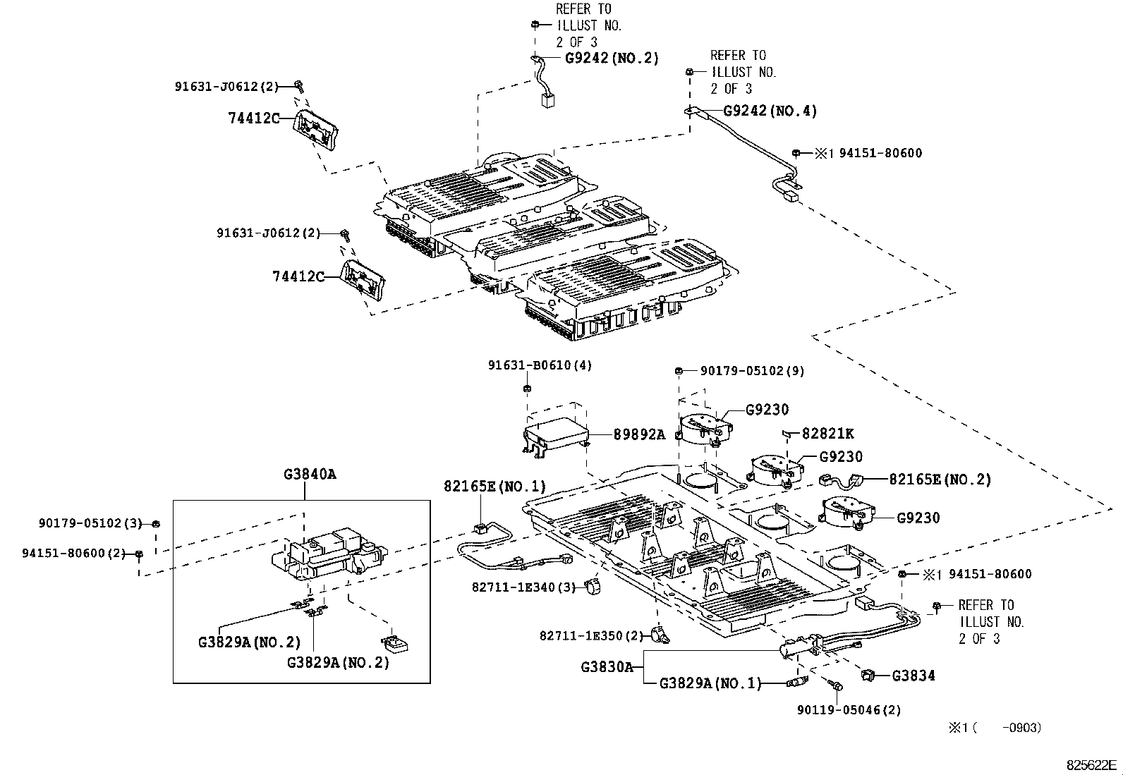 Exploded illustration 825622E