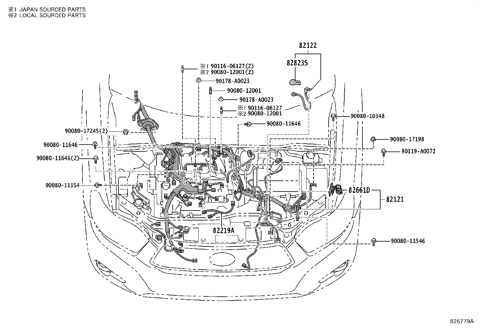 Exploded illustration 826779A