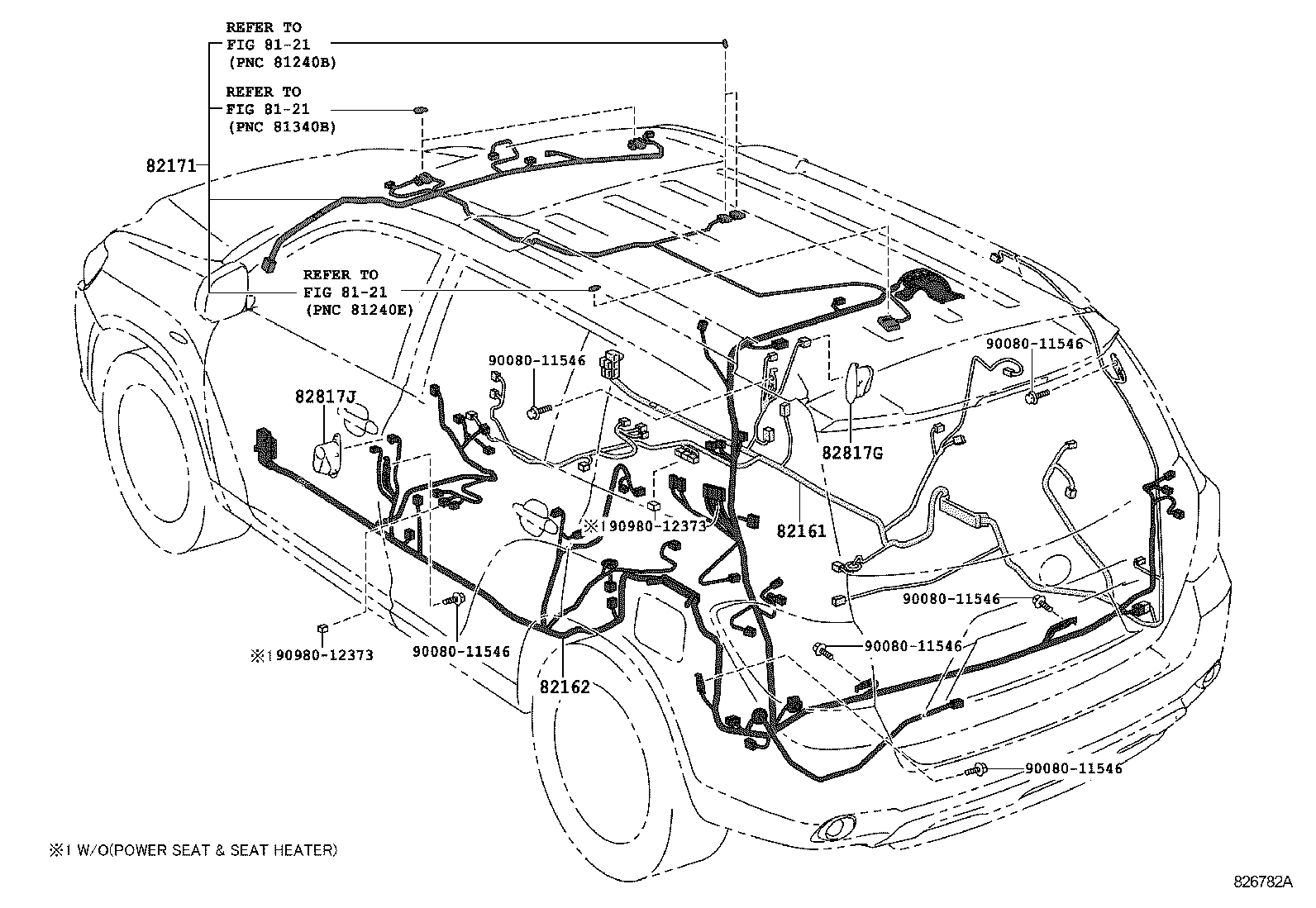 Exploded illustration 826782A
