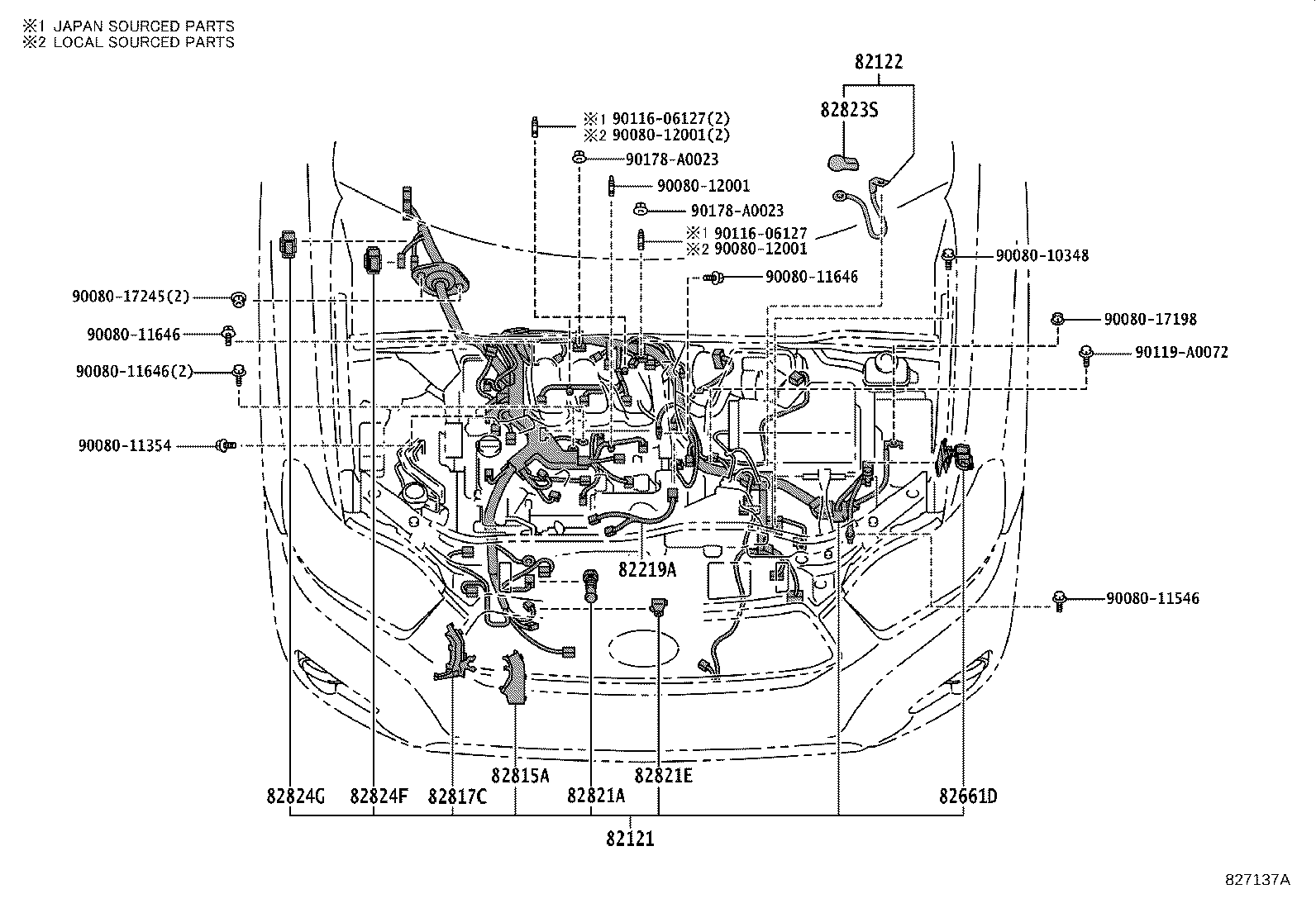 Exploded illustration 827137A