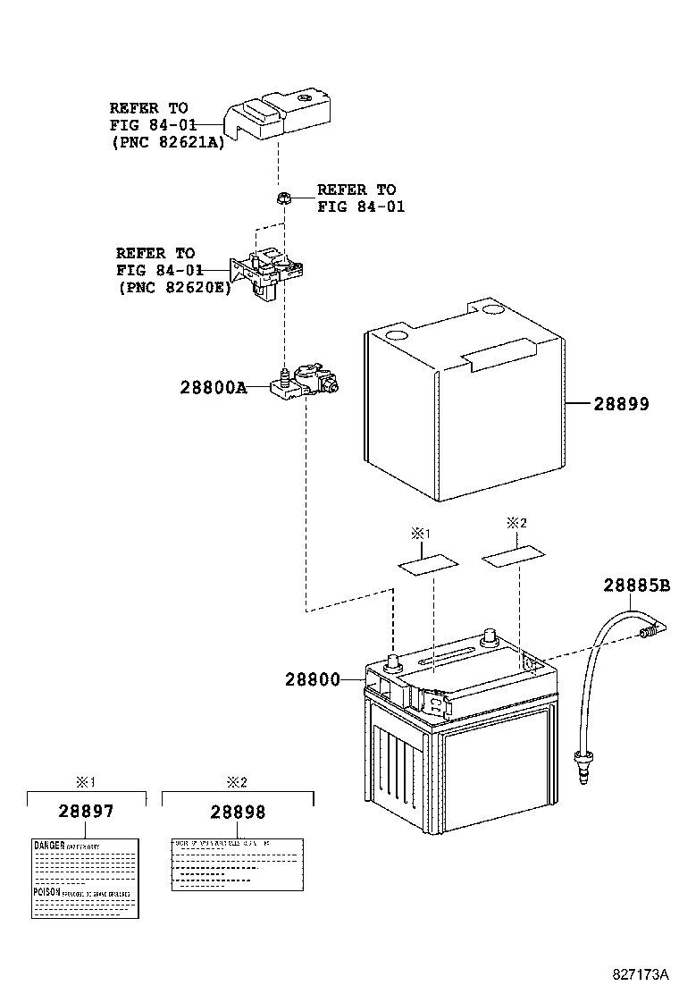 Exploded illustration 827173A