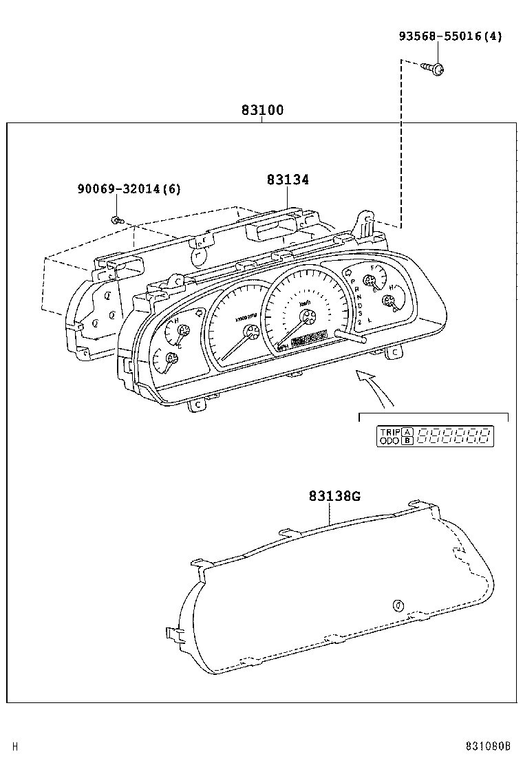Exploded illustration 831080B