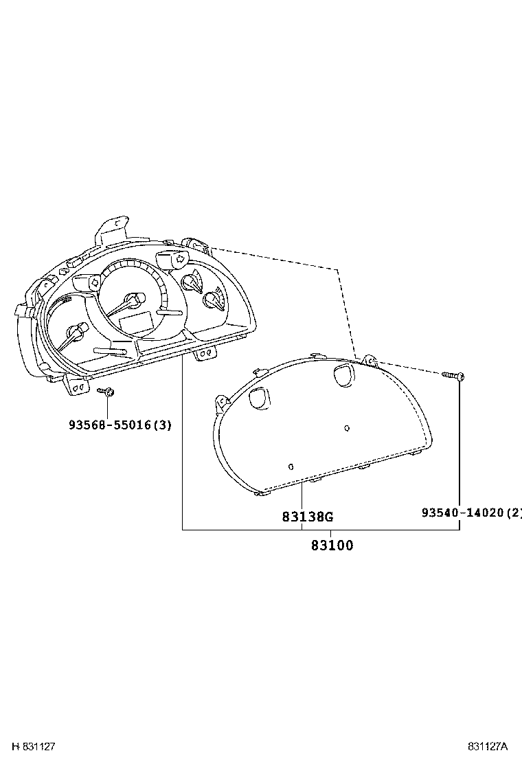 Exploded illustration 831127A