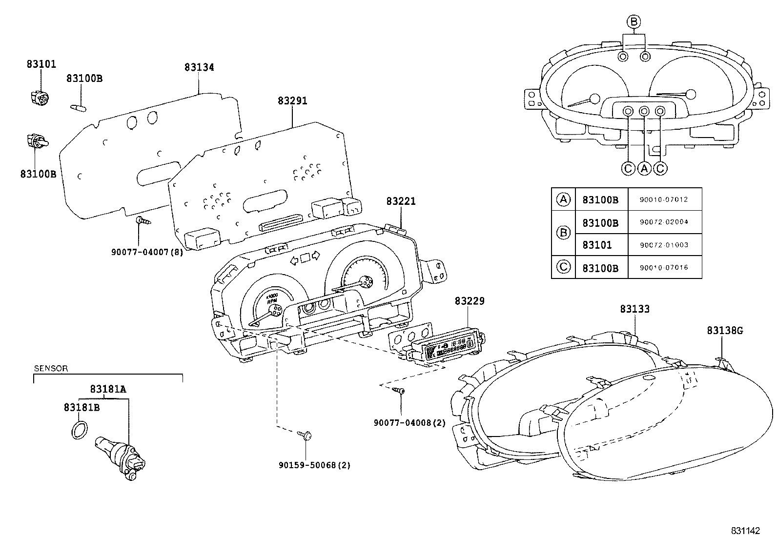 Exploded illustration 831142
