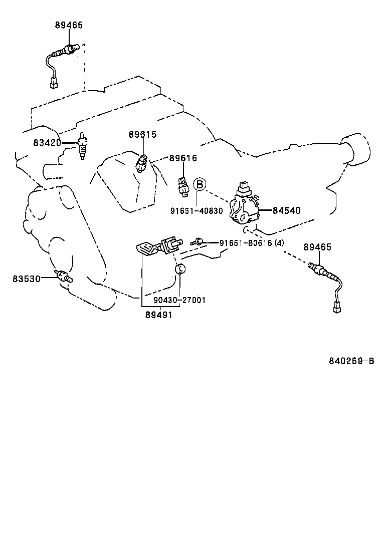 Exploded illustration 840269B