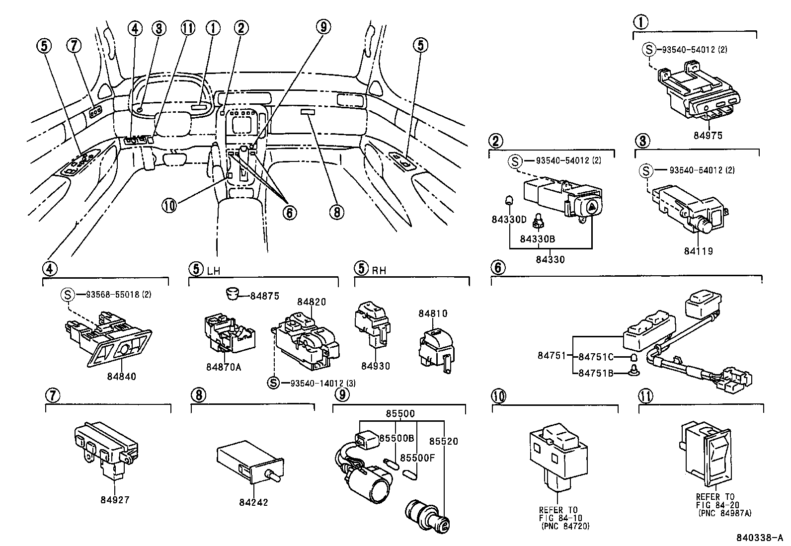 Exploded illustration 840338A