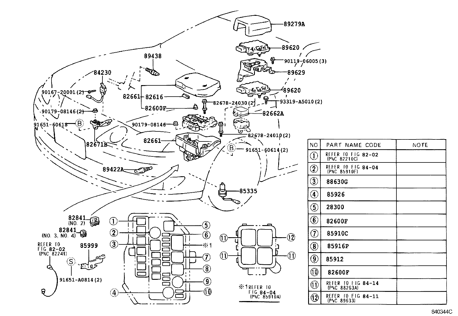 Exploded illustration 840344C