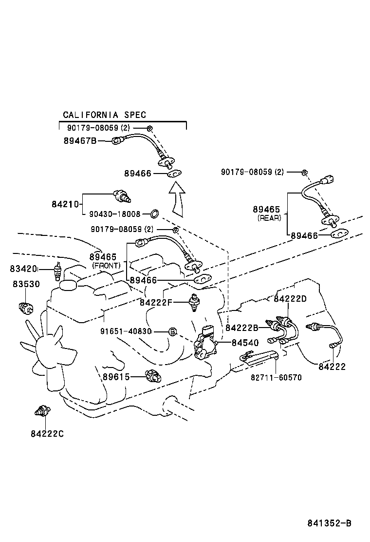 Exploded illustration 841352B