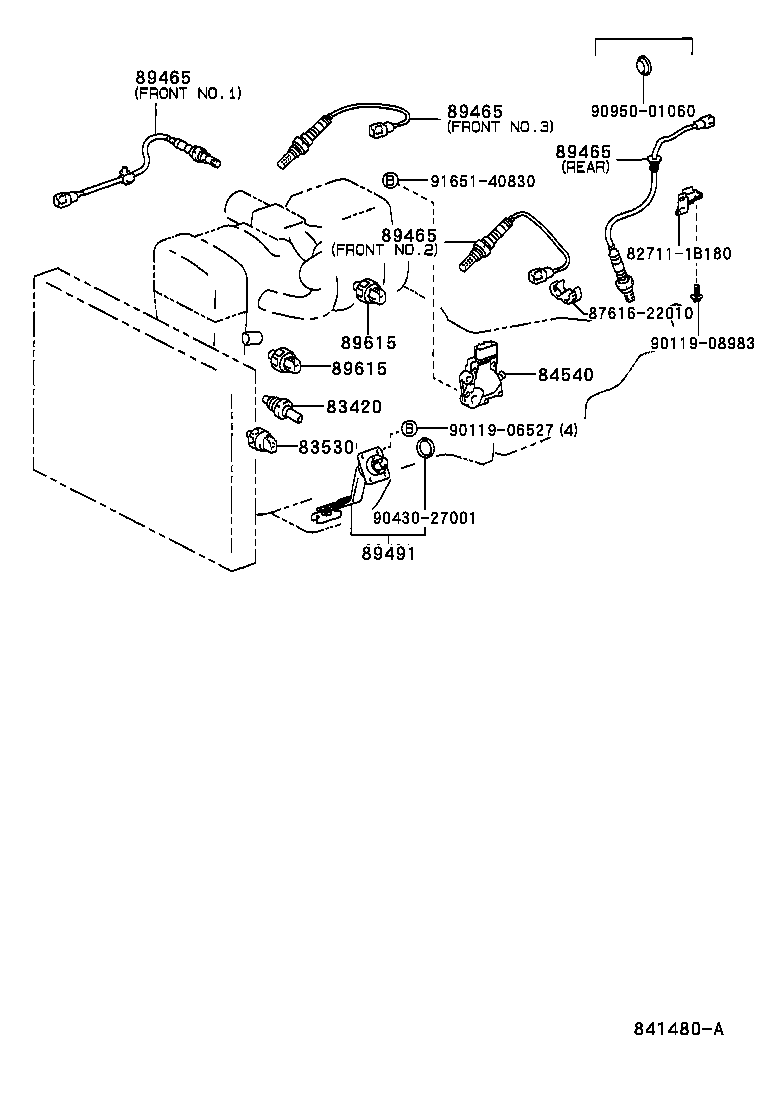 Exploded illustration 841480A