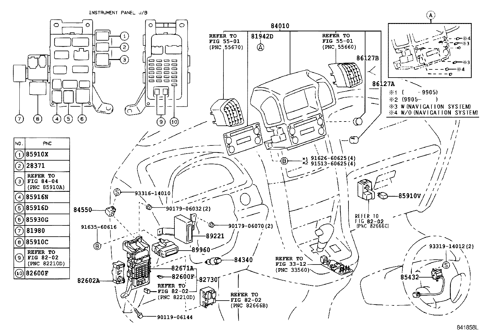 Exploded illustration 841858L
