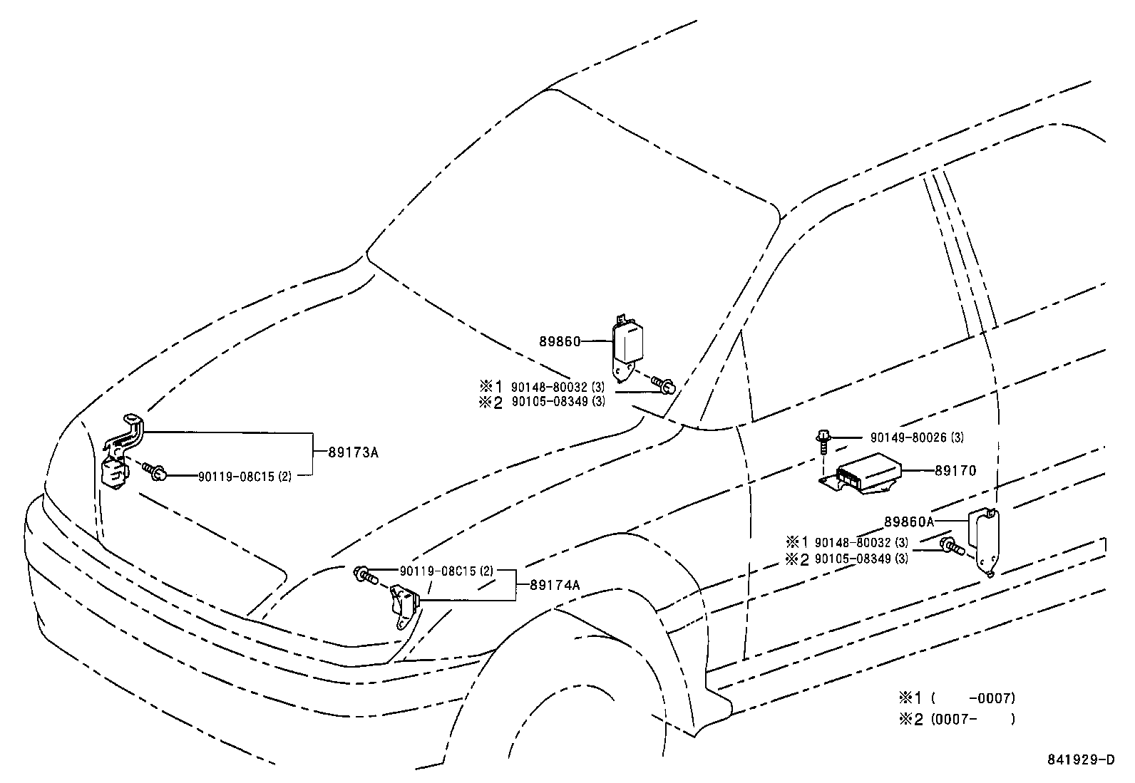 Exploded illustration 841929D