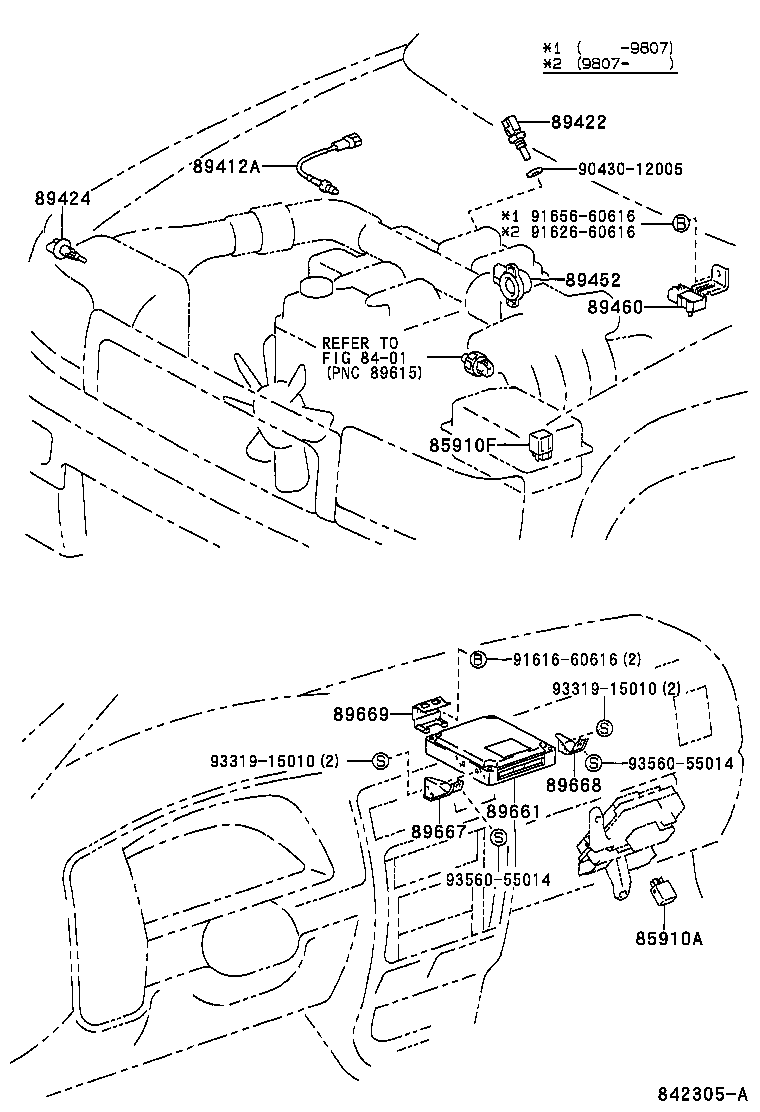 Exploded illustration 842305A