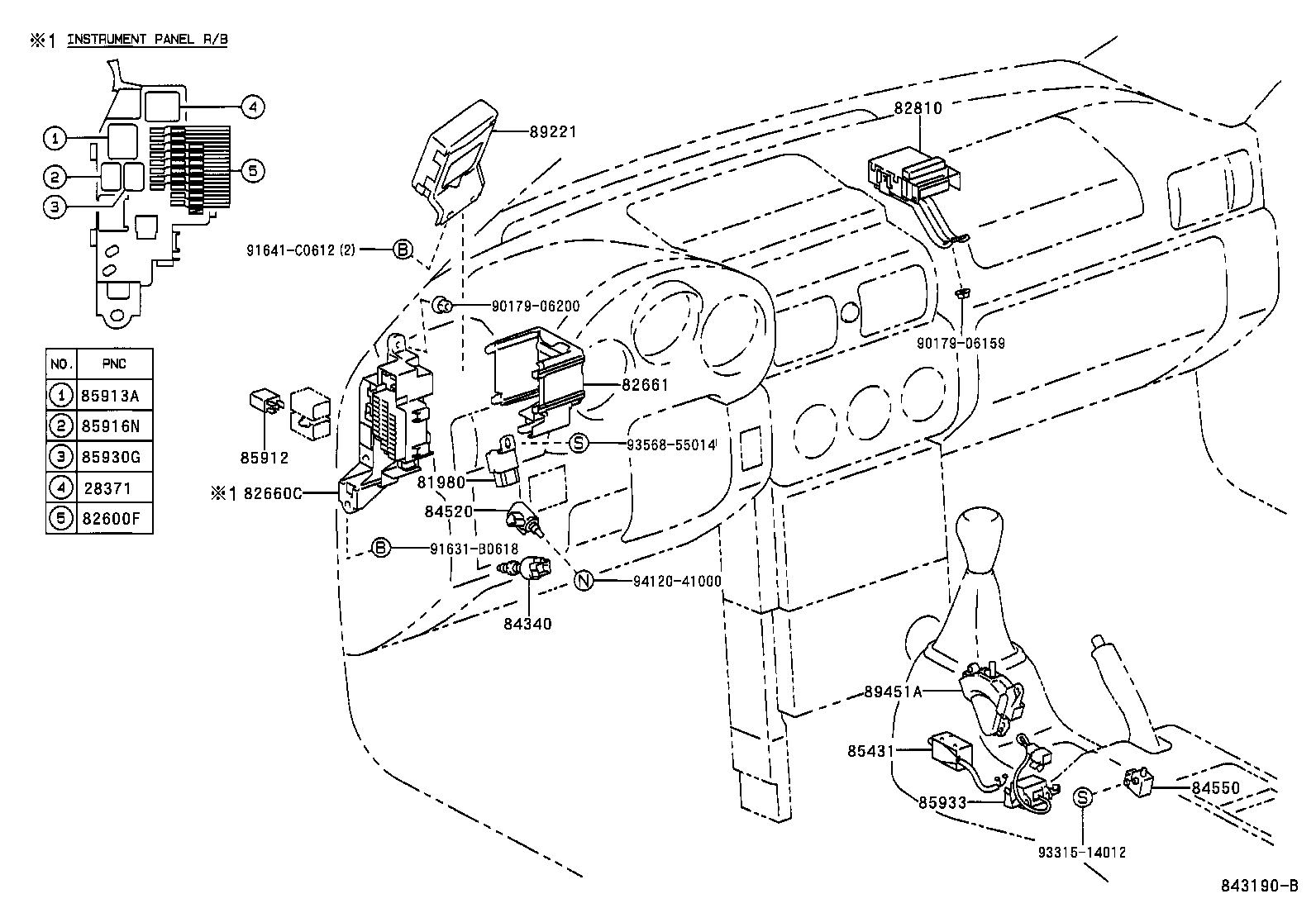 Exploded illustration 843190B