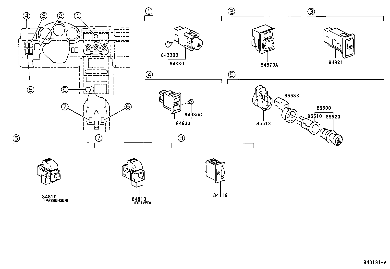 Exploded illustration 843191A