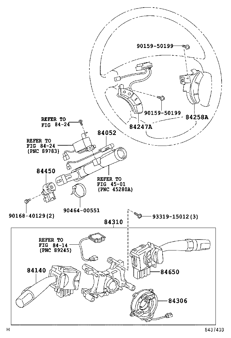 Exploded illustration 843743D