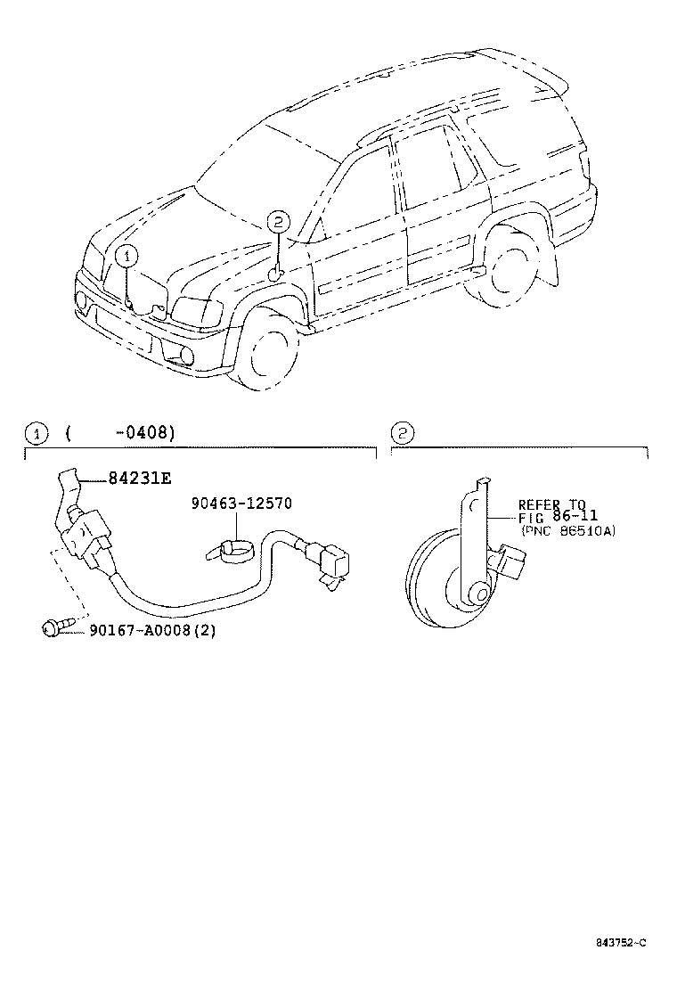 Exploded illustration 843752C