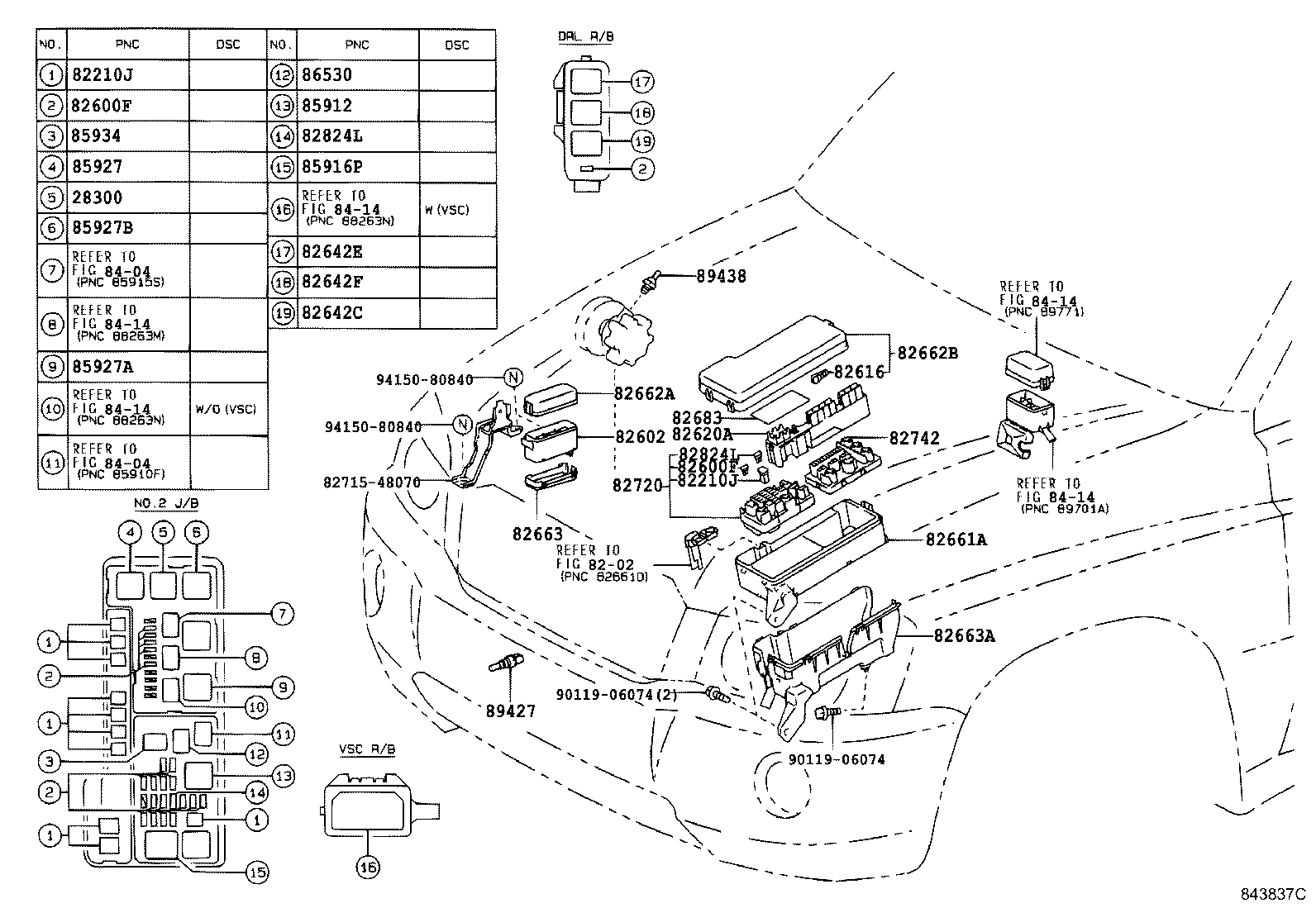 Exploded illustration 843837C