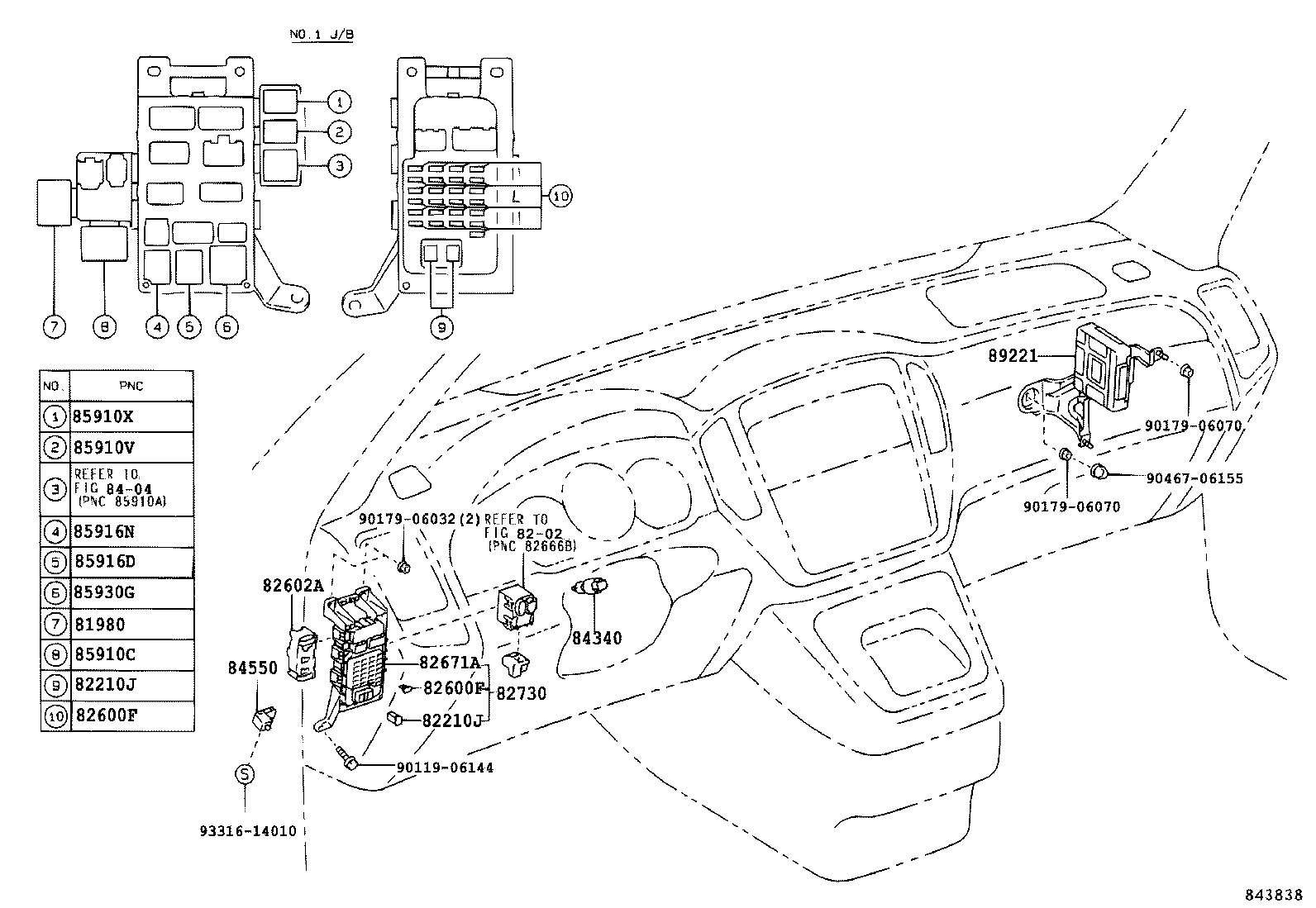 Exploded illustration 843838D