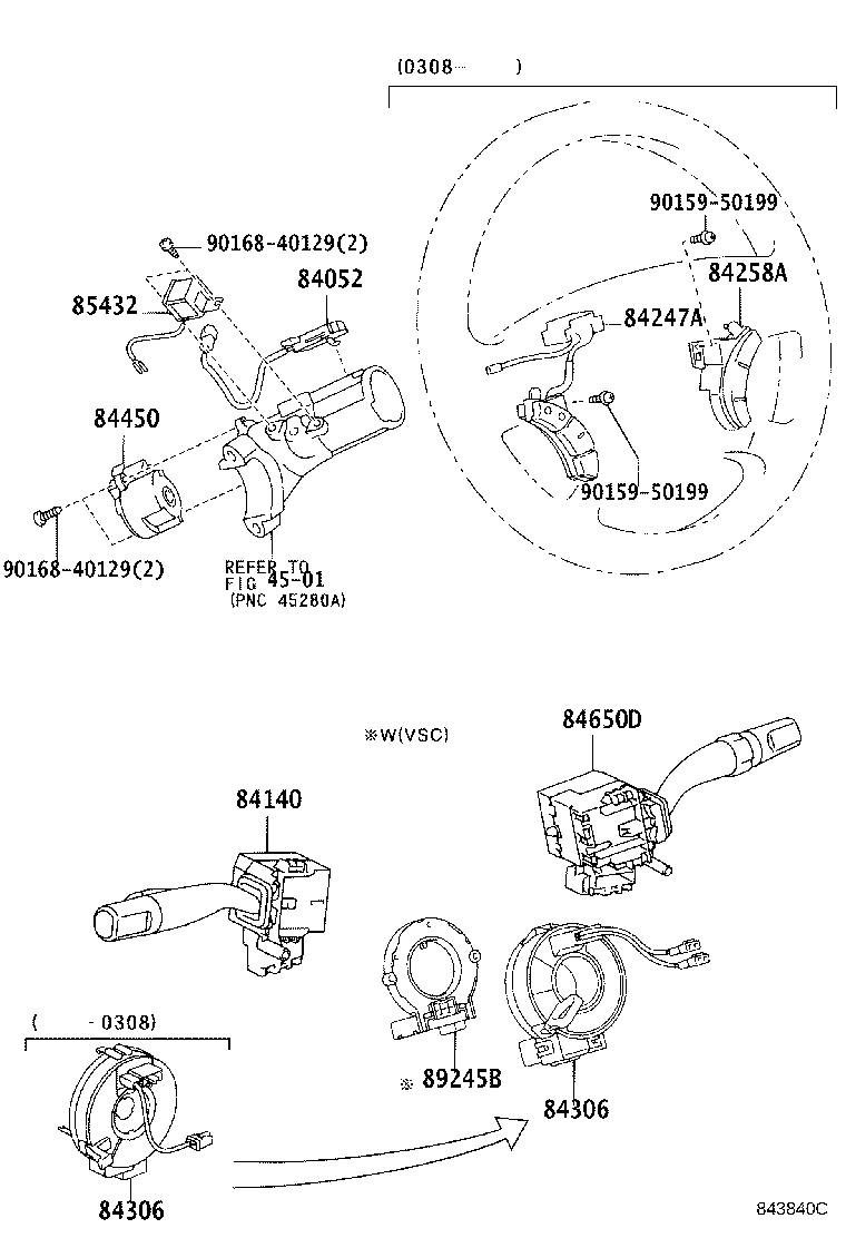 Exploded illustration 843840C