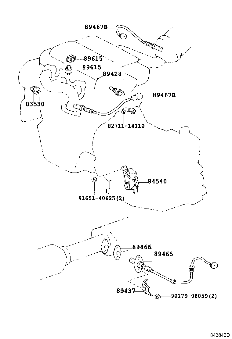 Exploded illustration 843842D