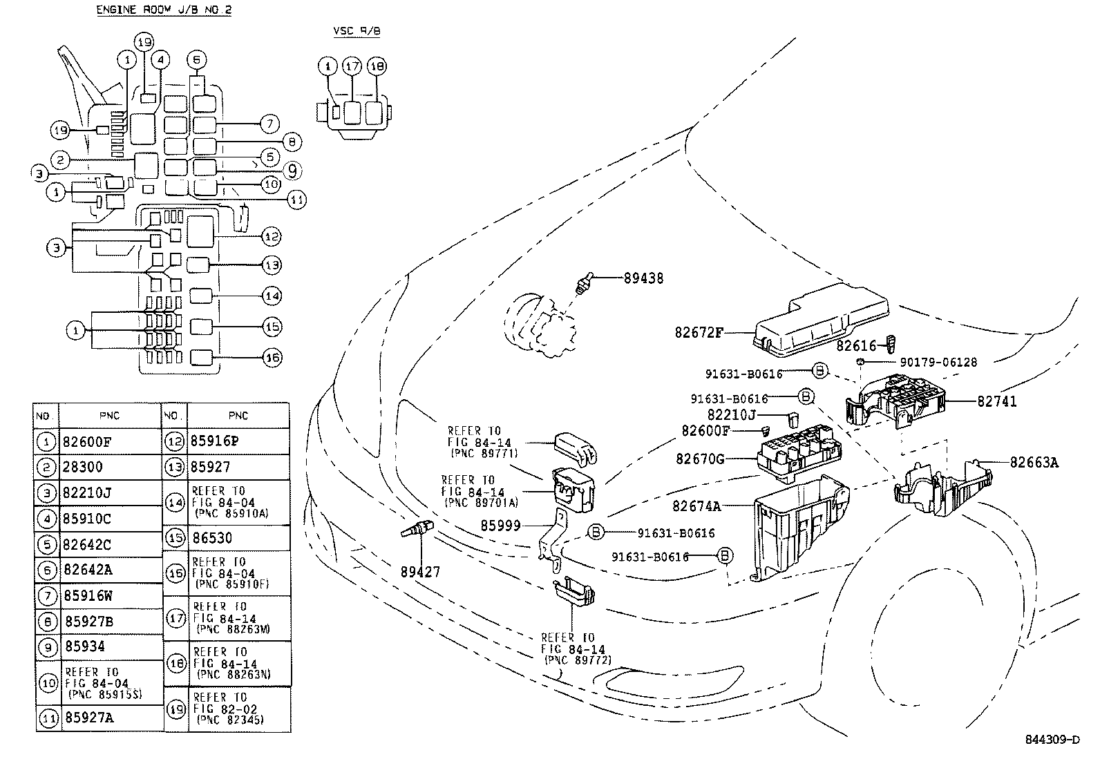Exploded illustration 844309E