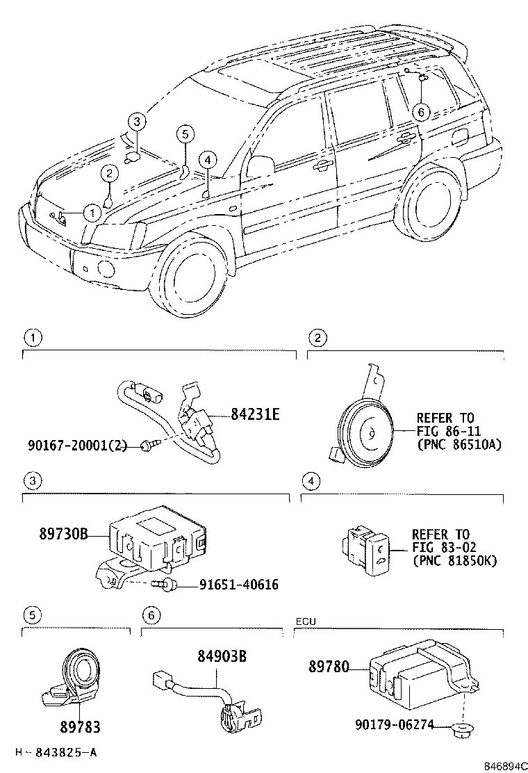 Exploded illustration 846894C