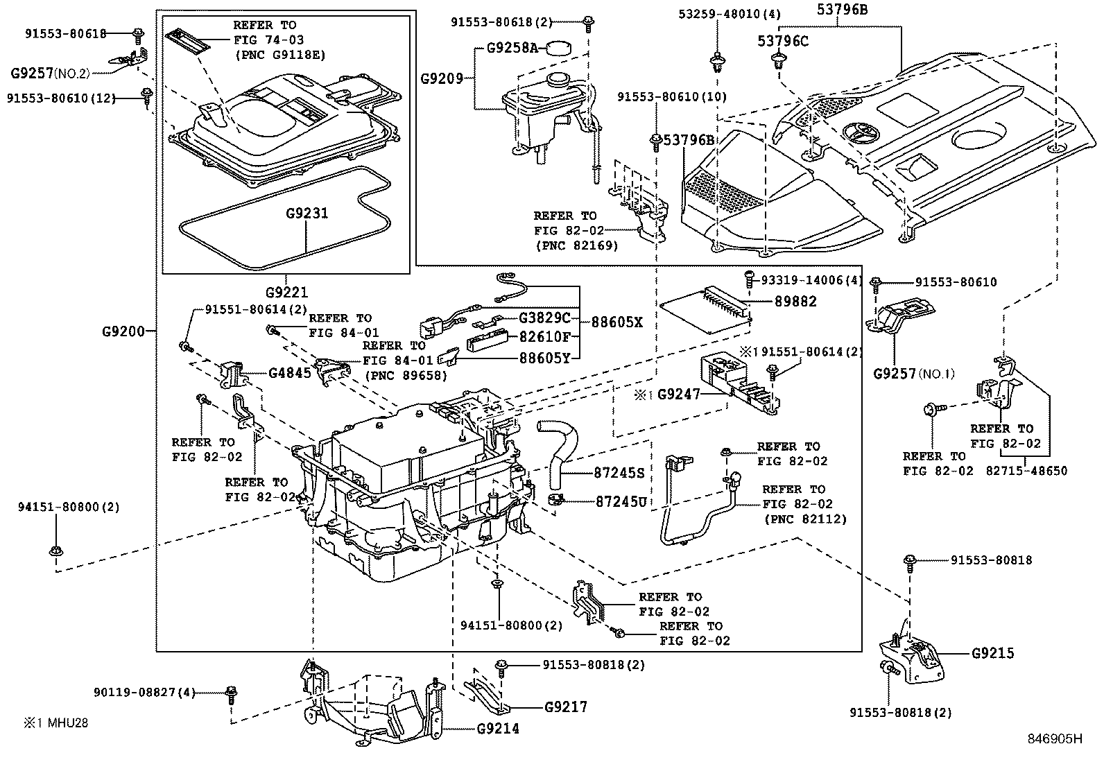 Exploded illustration 846905H