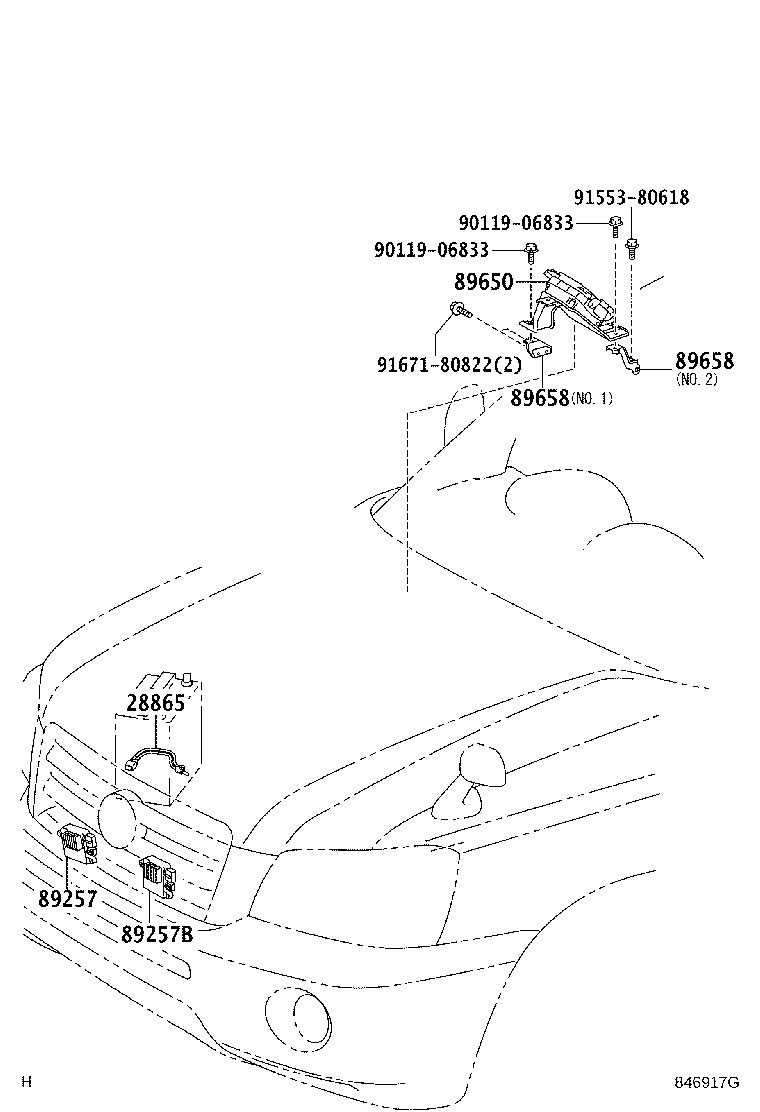 Exploded illustration 846917G