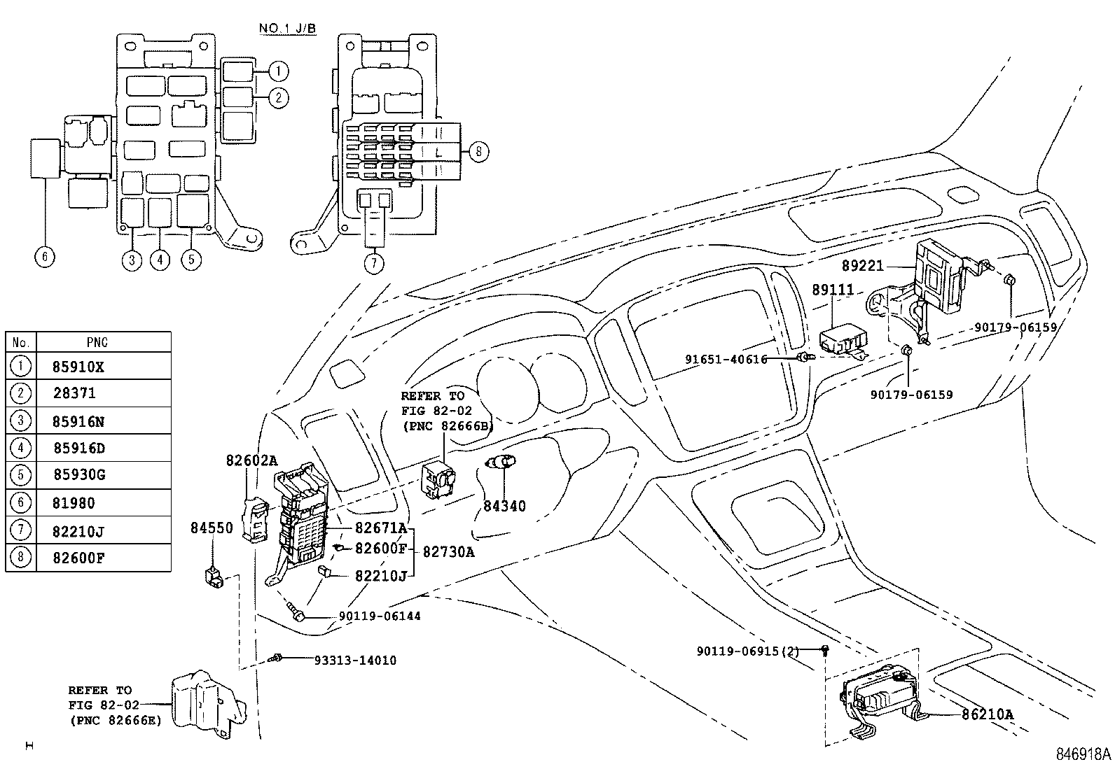 Exploded illustration 846918A
