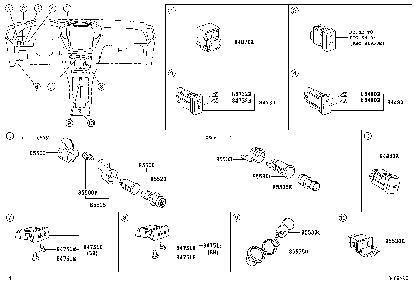 Exploded illustration 846919B