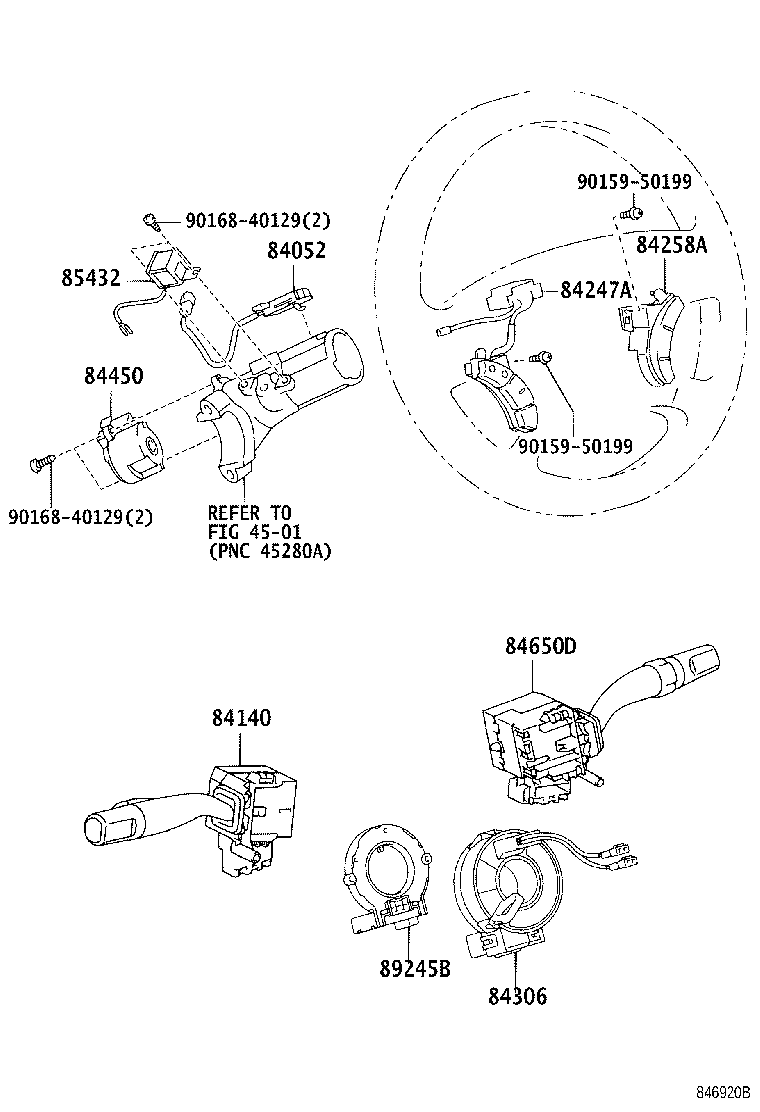 Exploded illustration 846920B