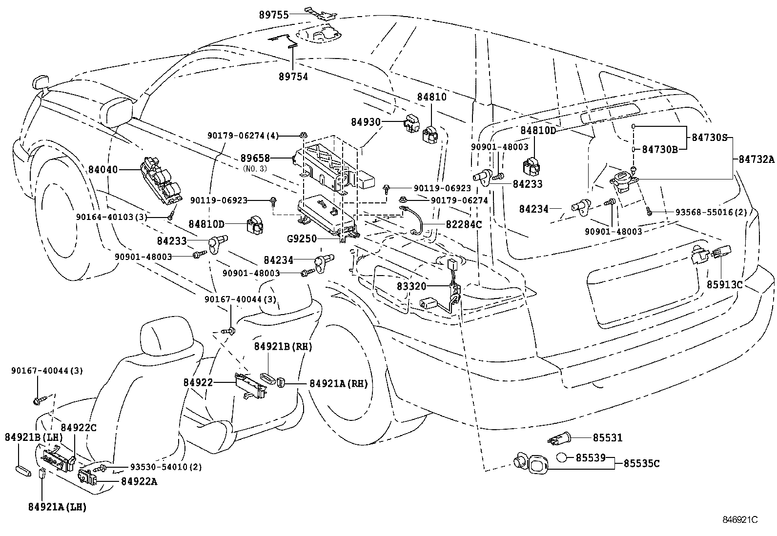 Exploded illustration 846921C