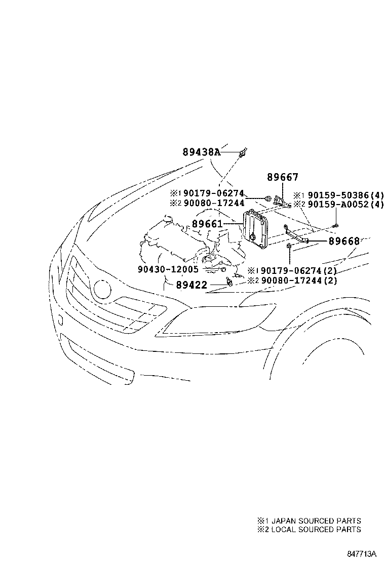 Exploded illustration 847713A