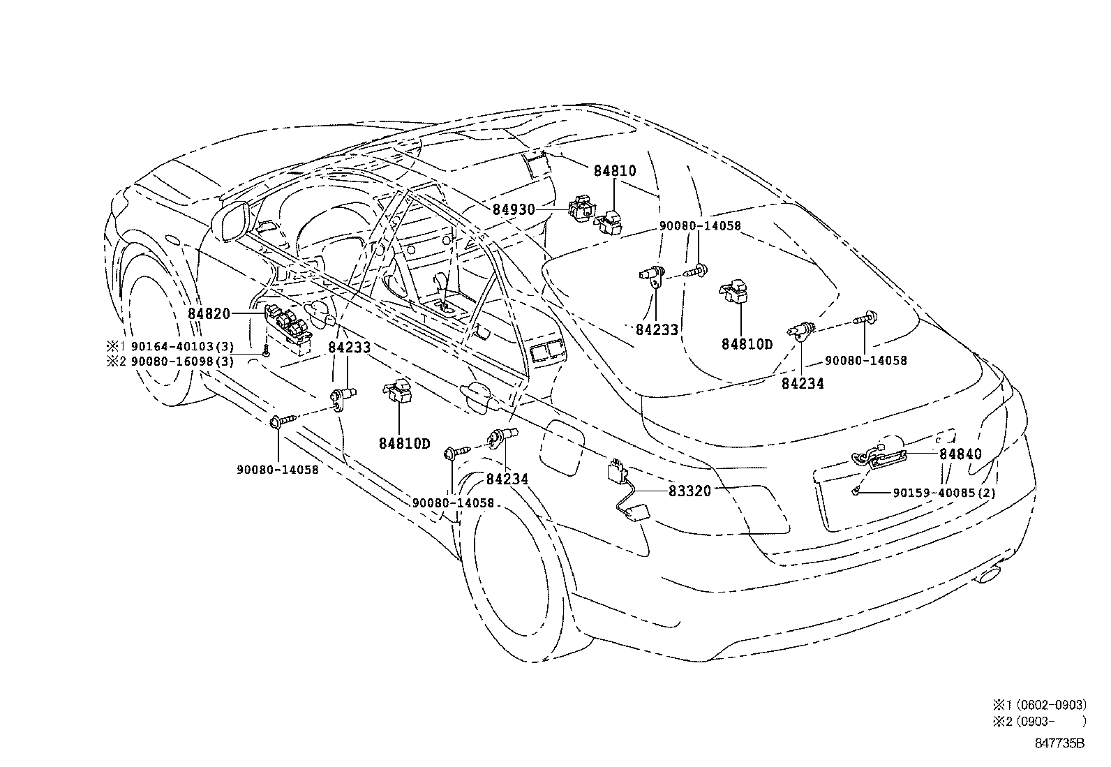 Exploded illustration 847735B