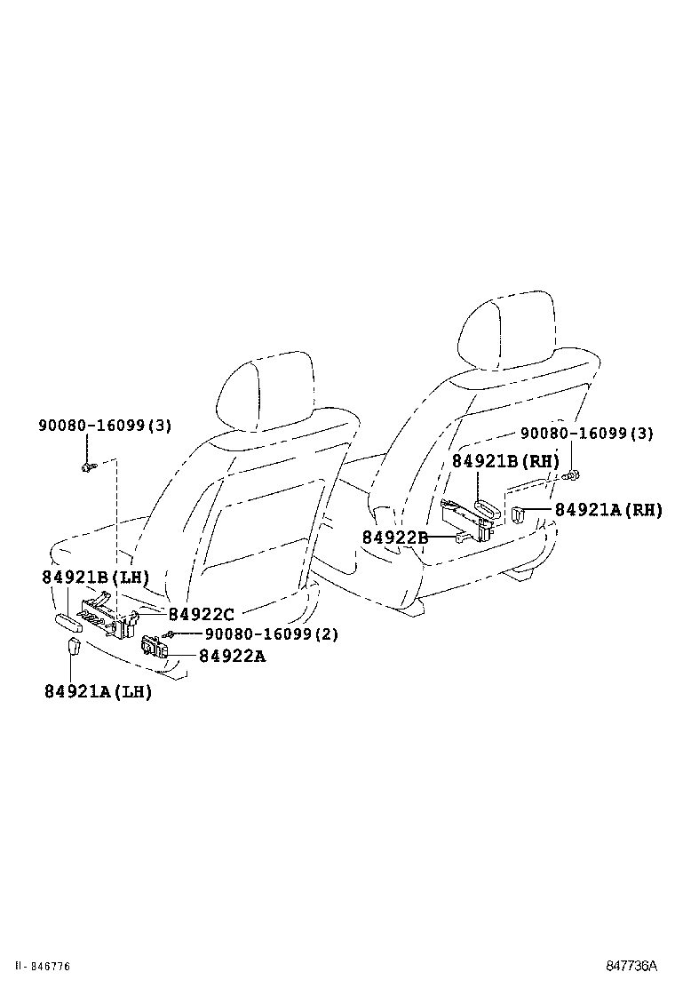 Exploded illustration 847736A