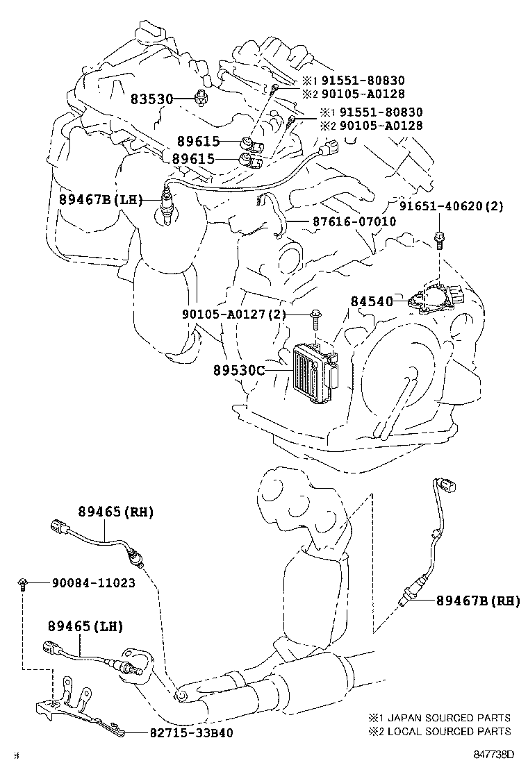 Exploded illustration 847738D
