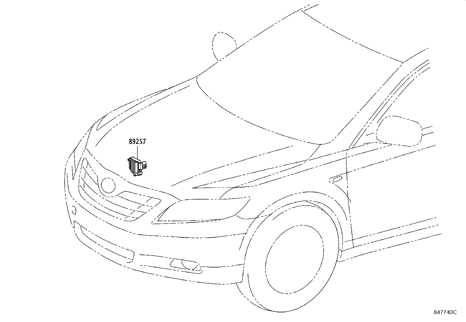 Exploded illustration 847740C