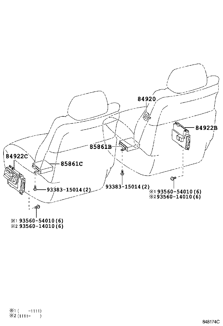 Exploded illustration 848174C