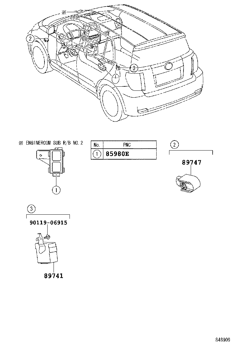 Exploded illustration 848909