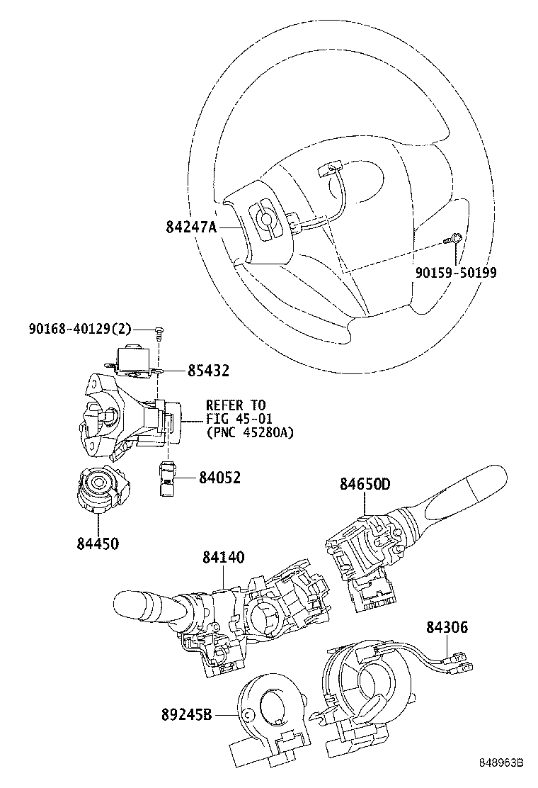 Exploded illustration 848963B